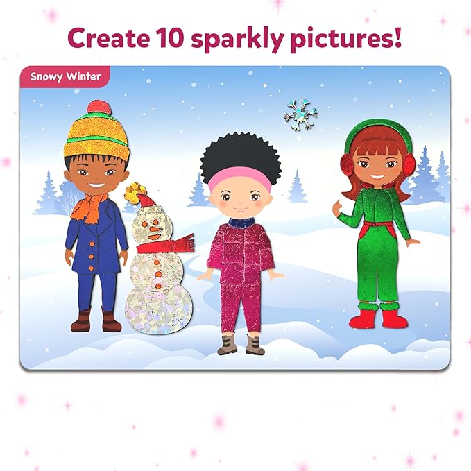 Skillmatics Foil Fun - Dress Up, No Mess Art for Kids, Craft Kits & Supplies, DIY Creative Activity, Travel Toys, Gifts for Girls & Boys Ages 4, 5, 6, 7, 8, 9, Travel Toys