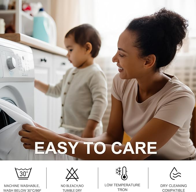 NICETOWN White 100% Blackout 90 inch Curtains for Bedroom, Grommet Full Blackout Window Treatments Heat Blocking for Living Room, W52 x L90, 2 Panels