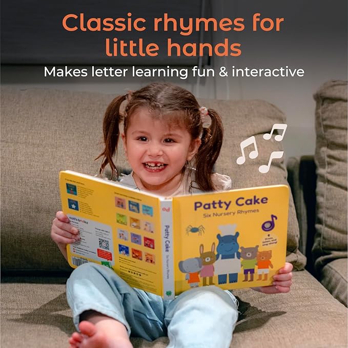 Cali's Books Patty Cake Nursery Rhymes. Interactive Books for 1 Year Old. Sound Book for Toddlers 1-3. Perfect 1 Year Old Girl Gifts - Musical Book for Toddlers - 6 Favorite Songs