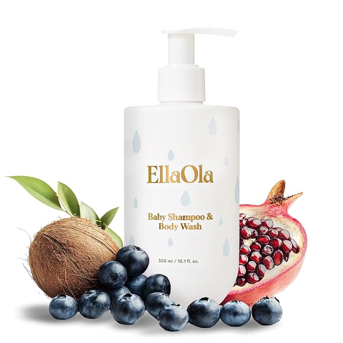 Tear Free Baby Shampoo & Body Wash - Organic, Hypoallergenic Baby + Kid Soap Hydrates & Nourishes While Gently Cleansing Sensitive Skin, Fragrance Free | 10.1 fl. oz.