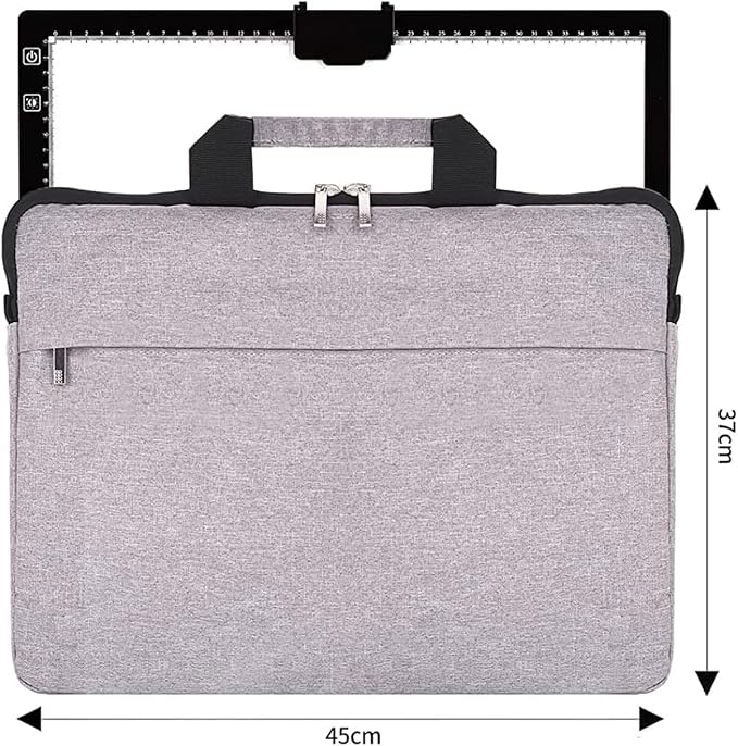 Rechargeable A3 Light Pad for Diamond Painting with Padded Case,Light Board with Stand,3 Colors Stepless Dimmable and 6 Levels of Brightness Light Box for tracing,Drawing,Sketching,Animation