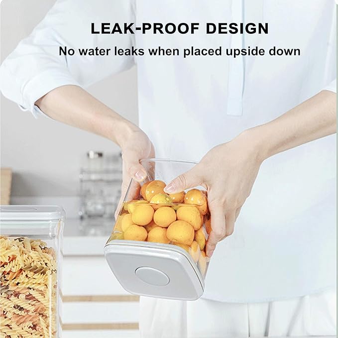 Airtight Food Storage Container Formula Milk Powder Containers Dispenser with Spoon BPA-Free for Home Travel 1500ML / 1.5 Qt, No Scraper Design