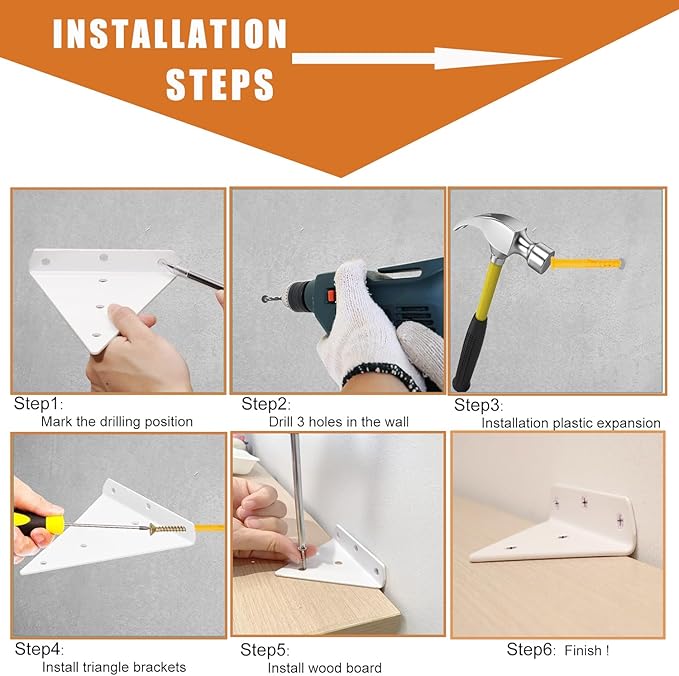 Furniture Anchors for Baby Proofing Heavy Duty Bracket Drywall Anchors Securing 1000 lbs Multiple Installation Options Keep Baby Pet Safety from Falling Furniture 4 Pack White Wall Anchors