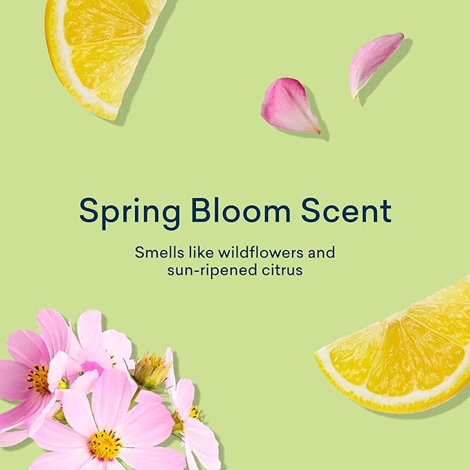 BLUELAND Oxi Laundry Booster Powder with Tin, Starter Set, Spring Bloom Scent, 25 Loads, 17.6 oz, Plastic-Free, Eco Friendly, Oxy Cleaner, Stain Remover