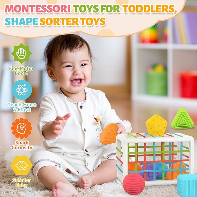 MINGKIDS Bath Toys 12-18 Months,Baby Sensory Fine Motor Skills Developmental Toys,Gifts for 6 9 12 18 Month Age 1 2 3 4 One Two Year Old Boys Girls Kids