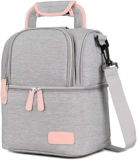 Meichoon Breast Milk Baby Bottle Cooler Bag/Waterproof Baby Milk Bag Freezer/Mommy Travel Backpack/Portable Thermal Insulated Lunch Box for Women Men Large Capacity Handbag