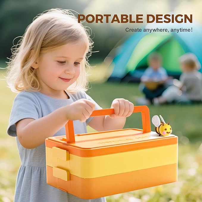 Air Dry Clay for Kids, 24 Colors Modeling Clay Kit with Storage Box & Sculpting Tools, Magic Molding Clay for Boys & Girls Crafts Gift, Age 6-12 Year Olds