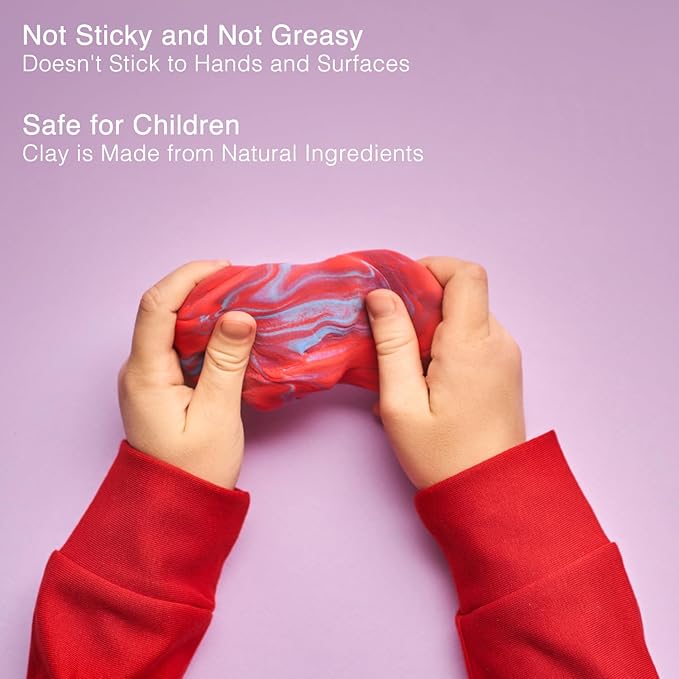 FlyFlag Air Dry Clay - 70 Colors, Ultra Light and Soft, Non-Toxic Modeling Clay for Kids with Tools and Tutorials, for Creative Play and Learning