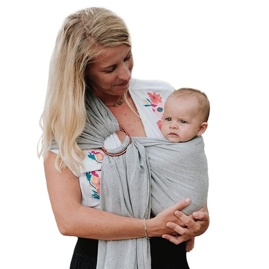 Nalakai Luxury Ring Sling Baby Carrier, Soft Linen Blend Baby Sling, Baby Wrap, Wear Your Little One Close to Your Heart, Comfort, Style