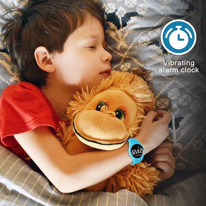 Kids Watches for Girls Boys Digital Sport Watch with Step Counter Pedometer Vibration Alarm Clock, No App Waterproof Fitness Tracker Kids Watch Boys Girls Teens Students Ages 5-16