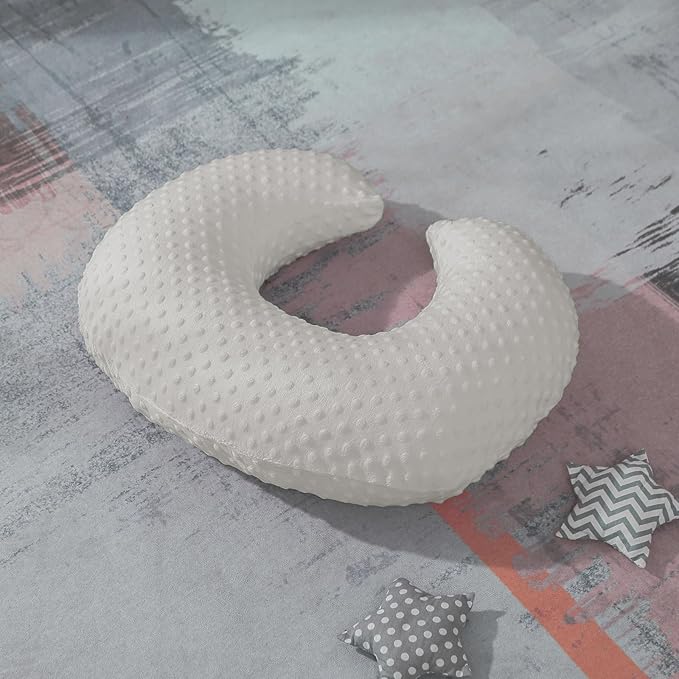 Nursing Pillow and Positioner for Breastfeeding, Ultra Soft Baby Breastfeeding Pillows for More Support for Mom and Baby, with Premium Removable Cover (Sand)