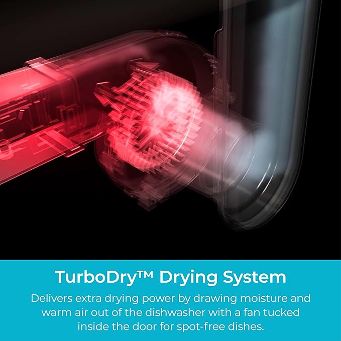 Kenmore 18" Built-in Stainless Steel Tub Dishwasher EasyFlex 3rd, SmartWash, UltraWash Plus, TurboDry, MoreSpace Adjustable Rack, Energy Star Certified, White