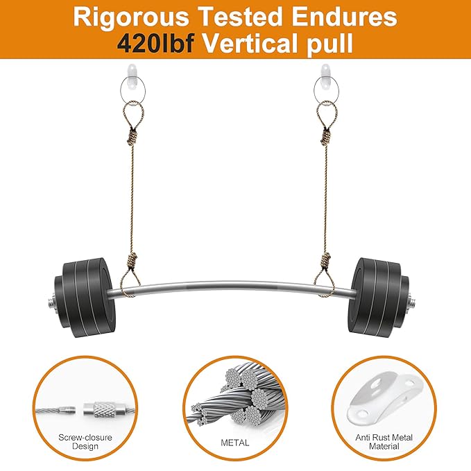 Furniture Anchors (20 Pack) for Baby Proofing, Anti Tip Furniture Anchor Securing 420lbs Tension Earthquake Resistant Metal Furniture Wall Anchor Prevent Baby Pet from Falling Furniture