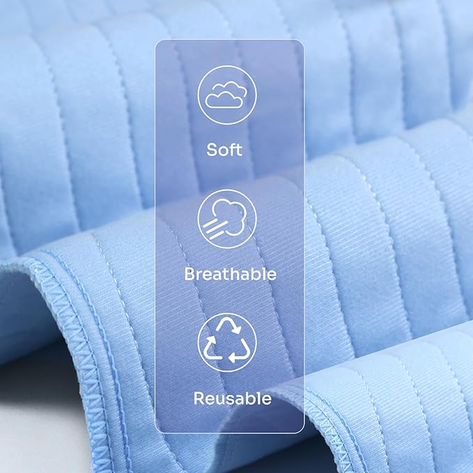 Conkote® Washable Underpads, 34" x 36" (Pack of 4), Waterproof Protective Pad for Bed, Couch, Sofa, Floor, Reusable Bedwetting Incontinence Pads for Kids, Adults, Elderly, and Pets