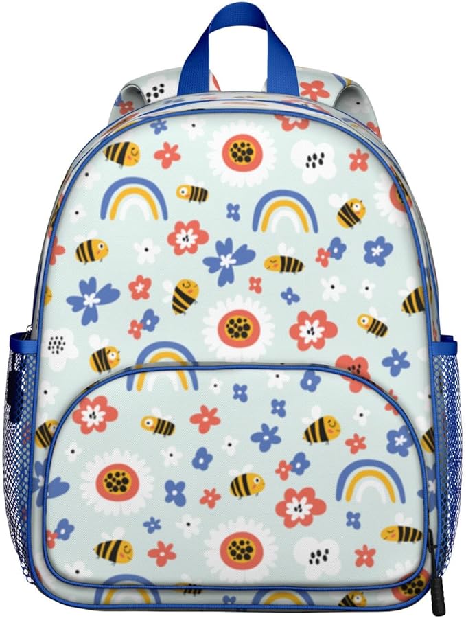 Toddler Backpack for Girls 3-8: Preschool Kindergarten Backpack - Cute Kids Backpacks for Girls Boys-Bee
