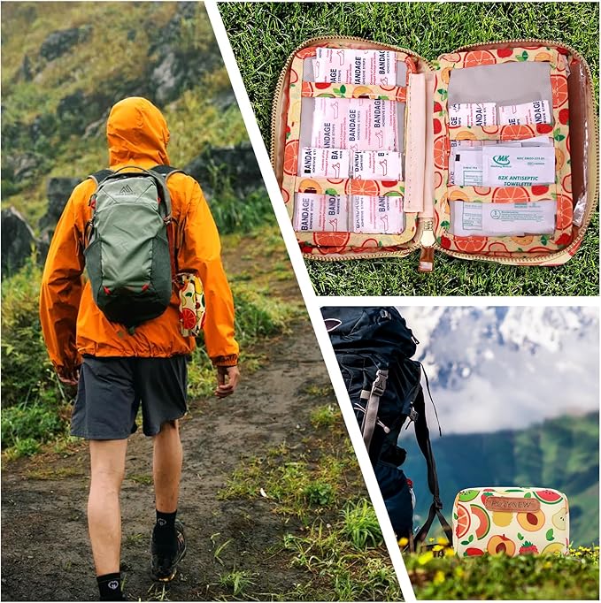 Portable First Aid Kit (151 Pcs) – Travel-Sized Emergency Care for Kids & Adults, Home, Car, Camping & Diaper Bag