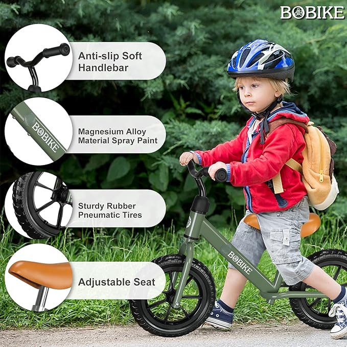 Toddler Balance Bike Toys for 2 to 5 Year Old Girls Boys Adjustable Seat and Handlebar No-Pedal Training Bike Best Gifts for Kids