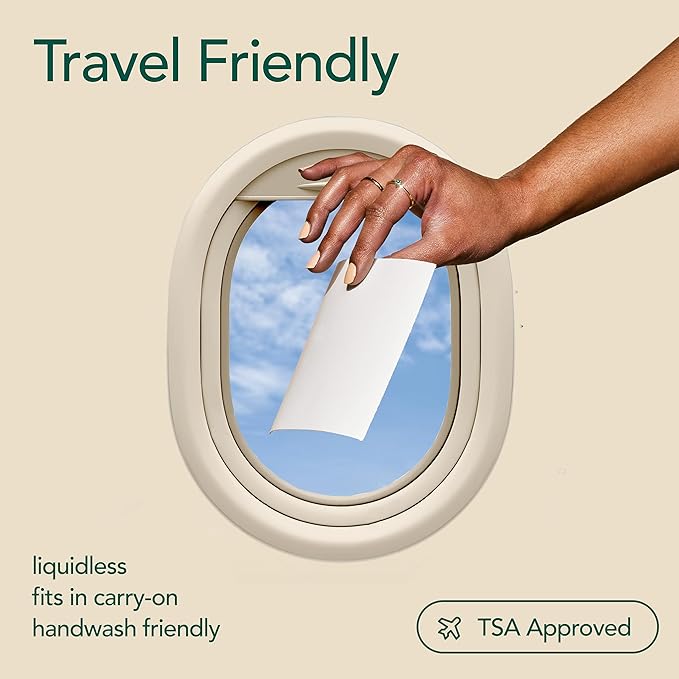 Kind Laundry Detergent Sheets with Powerful Stain-Fighting Enzymes - Biodegradable Plant Powered Eco-Friendly Laundry Soap Sheets - Home or Travel Laundry Detergent (Ocean Breeze, 32 Loads, 10 Pack)