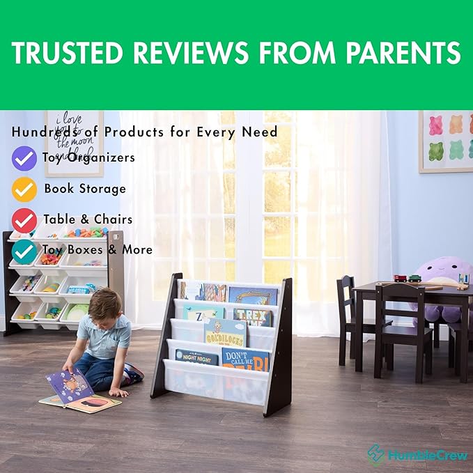 Humble Crew Supersized Toy Storage Organizer with 16 Removable Bins, Black/White – Large Toy Storage for Toddlers Ideal for Kids' Rooms, Playrooms, and Nurseries - Modern Toy Bins for Kids