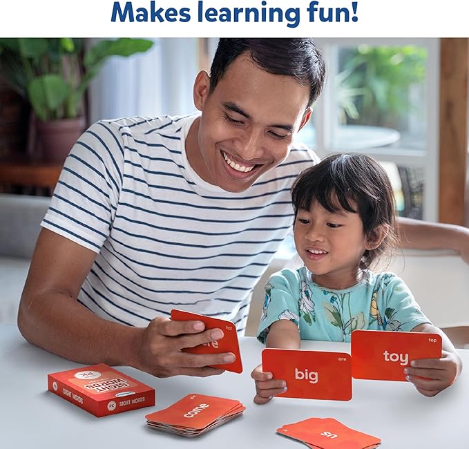 Skillmatics Flash Cards - 500 Sight Words for Preschool (Pre-K), Kindergarten, 1st, 2nd, 3rd Grade Gifts, Includes The Dolch & Fry Word List & 6 Unique Games