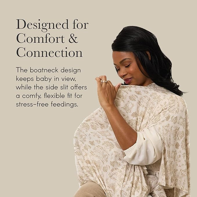 Solly Baby Nursing Cover, Ultra-Breathable, Lightweight Breastfeeding Cover-Up, Buttery-Soft Fabric, Universal Fit, Postpartum Essentials, Newborn Must Haves, Ballet