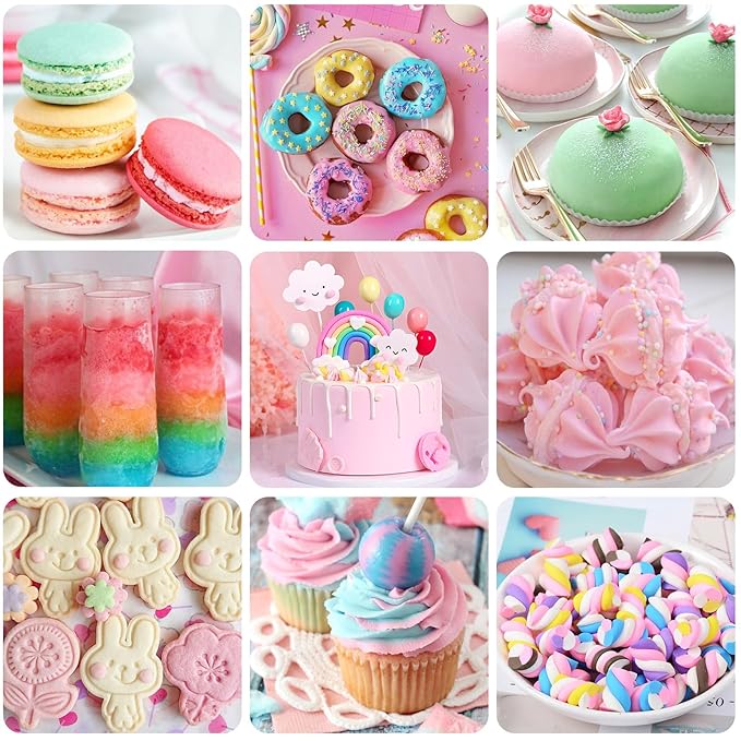 Food Coloring Liquid 10 Colors for Baking,Cherrysea Food Grade Cake Food Coloring Set for Halloween,Fondant,Cookies,Icing,Easter Egg Dessert Decorating Making DIY Supplies Kit- 0.25 Fl. oz (6