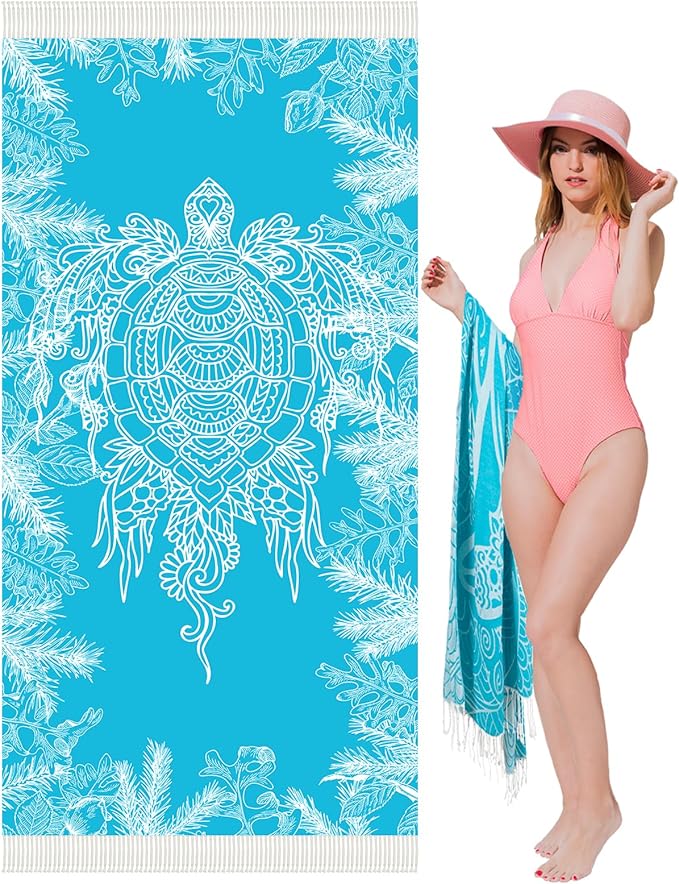 Oversized Turkish Beach Towel Blanket XXL Cotton Sandproof Towels Boho Woven Extra Large Big Sand Free Giant Throw Thick Blankets Huge Quilt XL Picnic Camping Necessities Cloud For Adult Gifts