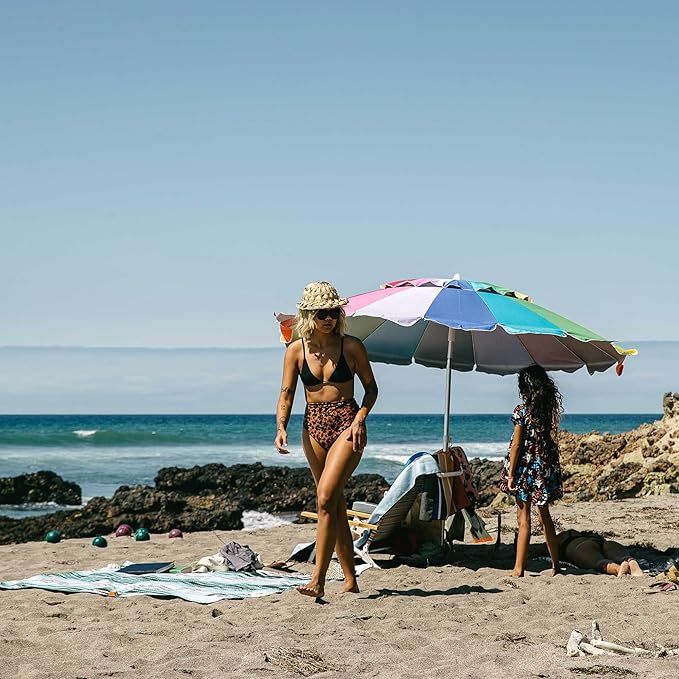 Nomadix Festival Blanket - Perfect for Picnics, Camping, & Lawn Seating - Plush Top & Water Resistant Base - Made with Post Consumer Recycled Materials - Barton Blue - 60x70