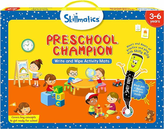 Skillmatics Preschool Champion, Fun Learning Activities, Educational Toy and Game, Gifts for Ages 3, 4, 5, 6