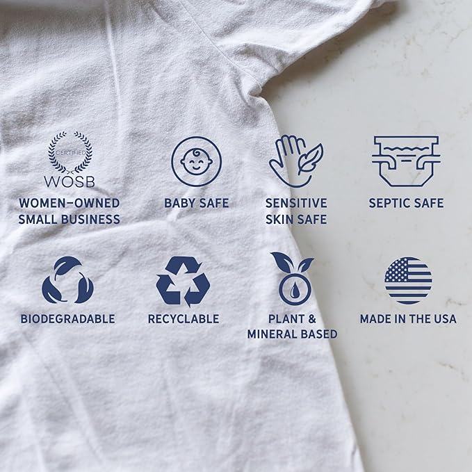 Unscented Laundry Detergent Powder | Fragrance-Free | Safe for Sensitive Groups | Powerful Clean | Plant & Mineral-Based | Made in USA