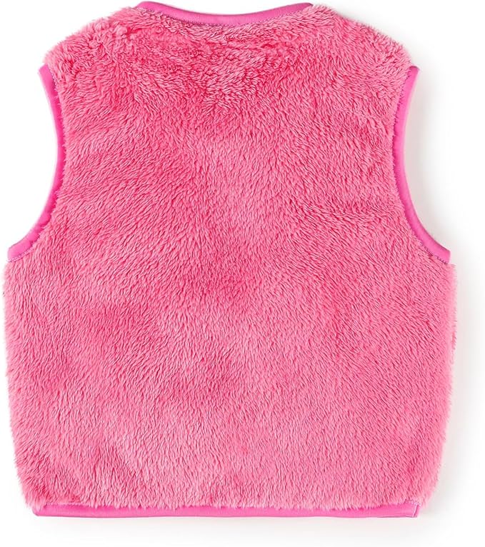 Baby Boys Girls Fleece Vest Zip Up Cute Bear Jackets Fuzzy Fall Winter Warm Clothes Newborn Outwear for Toddler Infant