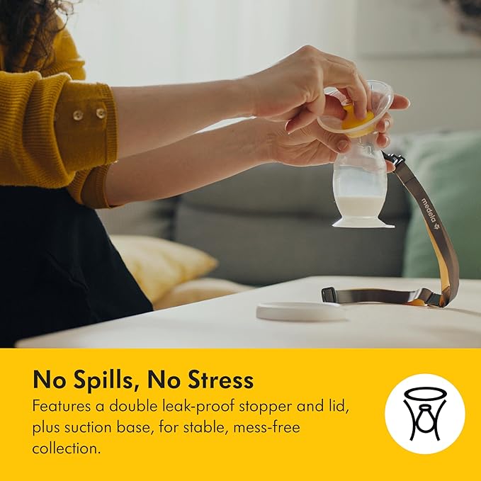 Medela Perfect Pair Bundle with Medela Harmony Manual Breast Pump & Silicone Breast Milk Collector, Lightweight and Discreet, Made Without BPA