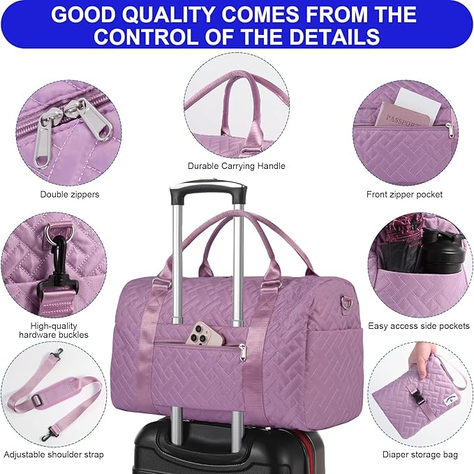 Diaper Bag Tote: Mommy Bag, Baby Bag for Boy and Girl, Mom Hospital Bag, Twins or 2 Kids Diapers Bag