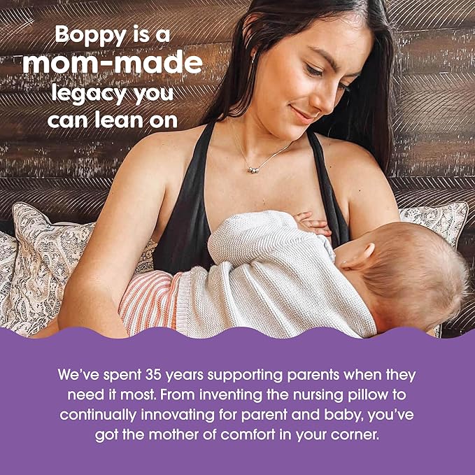 Boppy Nursing Pillow - Ergonomic Bottle & Breastfeeding Pillow with High, Firm, Large Area, Water-Repellent Cushion with Washable Cover; Baby Safety Alliance Verified - Sage Green Leaf