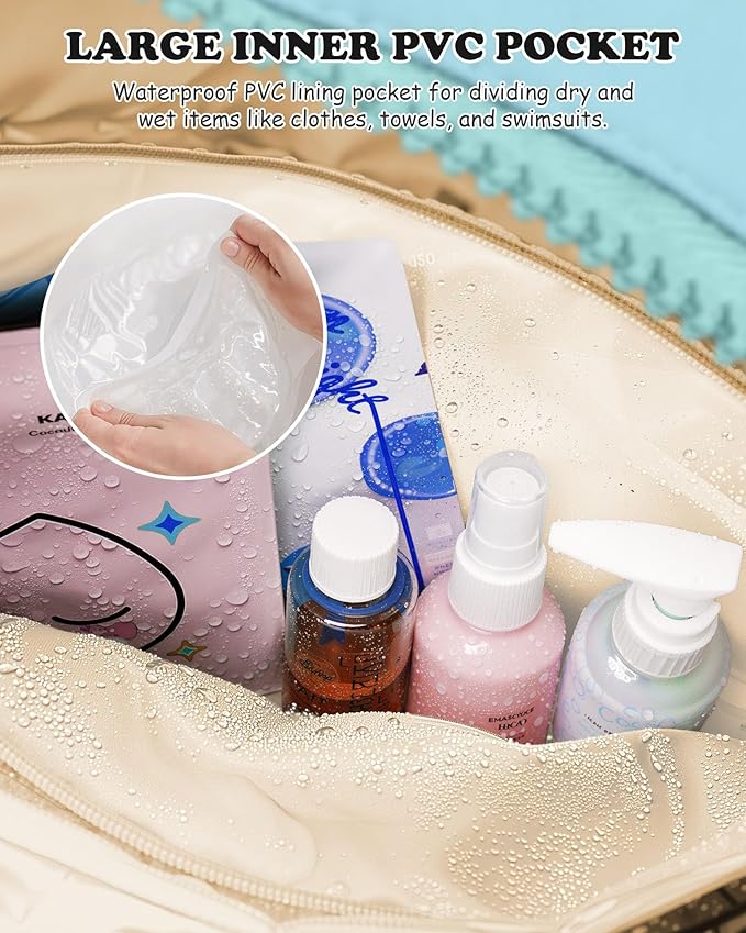 Duffle Bag, Weekender Bags for Girl，Teenage Girl Gifts-Initial Overnight Bag with Wet Pocket，Lightweight Dance Bags Personalized Gymnastics bag with Makeup Pouch