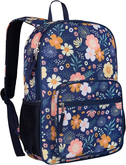 Wildkin ECO rPET Kids Backpack – Recycled, Padded, Adjustable for School & Travel – Wildflower Bloom