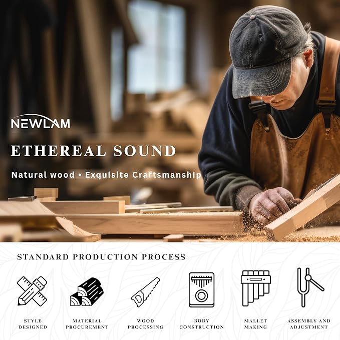 Kalimba Thumb Piano 17 Keys, Portable Mbira Finger Piano Gifts for Kids and Adults Beginners