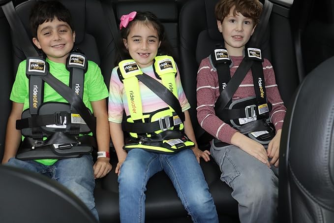 Large Yellow, Lightweight, Compact, Portable Car Seat - Perfect for Travel and Everyday Child Safety