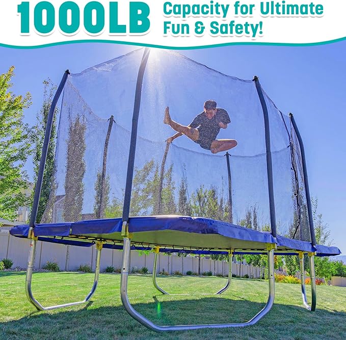 Skywalker Trampolines 9FT 14FT 15FT Trampoline with Enclosure, Spring Pad Cover, Heavy Duty Jump Mat, ASTM Approved Outdoor Trampoline for Kids & Teens