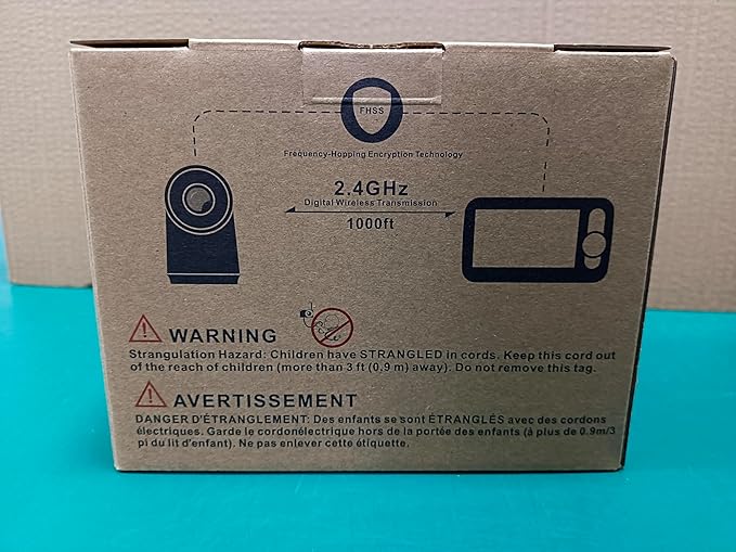 Baby Monitor with 30-Hour Battery, 5" Large Split-Screen Video Baby Monitor with Camera and Audio, 3500mAh Battery, Remote Pan/Tilt/Zoom Camera, Two-Way Talk, Night Vision, Lullabies, No WiFi