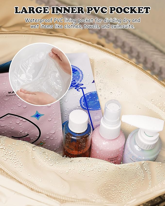 Travel Essentials-Monogram Duffle Bag, Weekender Bags for Women，Overnight Bag with Wet Pocket，Lightweight Travel Bags Personalized Gym Tote with Makeup Pouch