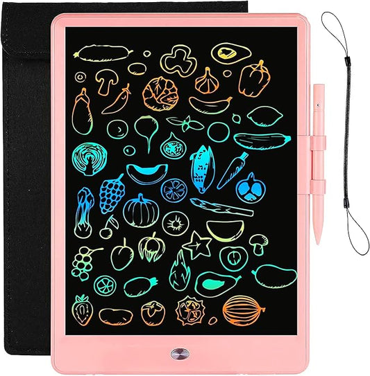 LCD Writing Tablet for Kids Doodle Board with Bag, Electronic Digital Colorful Screen Drawing Tablet, Etch a LEYAOYAO 10-Inch Drawing Pad Sketch Pads, Toy - Gift for 3-6 Years Old Girls Boys