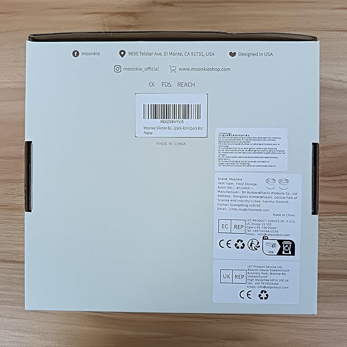 Moonkie Silicone Baby Food Containers | 8oz/4 oz Baby Food Storage Jars with Airtight Lids and A Snack Cup Lid | Freezer,Microwave and Dishwasher Safe, Reusable Baby Food Jars for Infant & Toddler