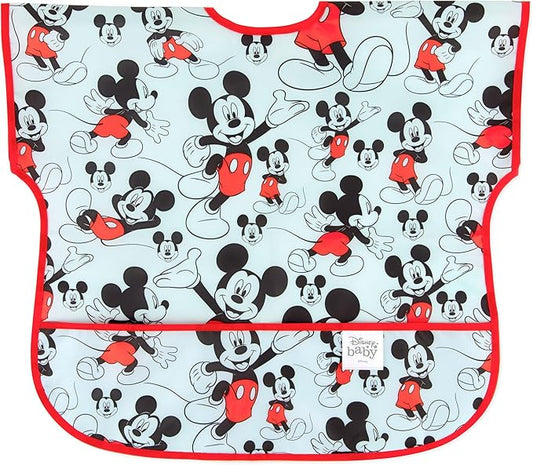 Bumkins Bibs - Toddler Bibs, Waterproof, Large for 1-3 Years, Short Sleeve