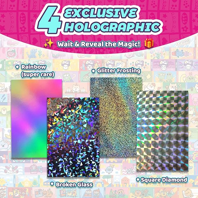 MooCubic Rolls Stickers Jewelry Making Kit, Includes 320 Mini Sticky, Builds 6 Bracelet or 2 Necklace, 200 Beads & 2 Pendants, Wearable DIY Friendship Gift for Kids Ages 5+ Girls & Boys (M1)