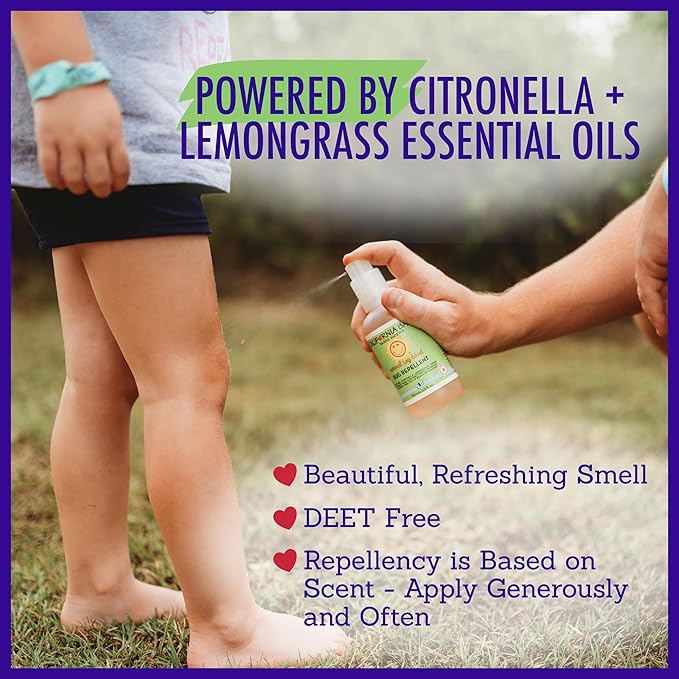 California Baby Natural Bug Spray | DEET Free Mosquito Repellent | Baby + Kids Bug Spray | Citronella Spray | Great Smell | 192 mL / 6.5 oz.