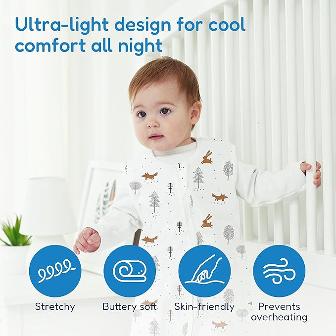 TotAha Sleep Sack 12-18-24 Months 3 Pack, Buttery Soft, Safe Wearable Blanket Baby Sleeping Bag for Baby with 2-way Zipper, 0.5 TOG
