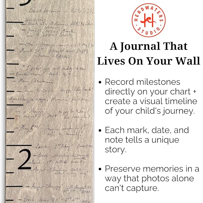 Boho Growth Chart for Wall Wooden Growth Chart for Kids, Height Chart for Wall, Kids Height Wall Chart, Kids Sizing Chart, Wall Height Chart for Kids - Love Beyond Measure, Natural