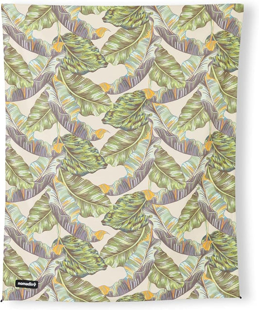 Nomadix Festival Blanket - Perfect for Picnics, Camping, & Lawn Seating - Plush Top & Water Resistant Base - Made with Post Consumer Recycled Materials - Banana Leaf Green - 60x70