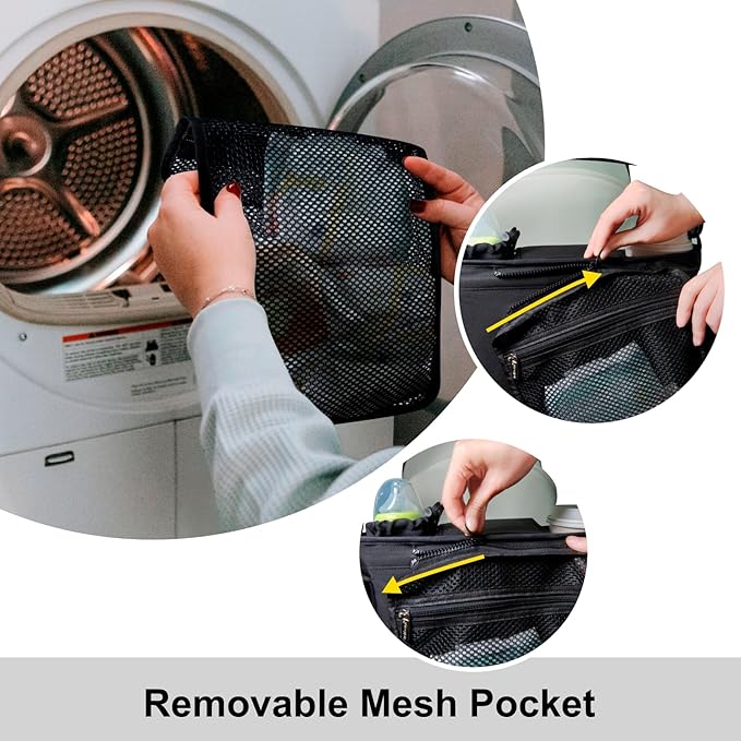 TOPDesign Universal Baby Stroller Organizer, Double Stroller Caddy with Detachable Mesh Bag & Heightened Insulated Cup Holders & Non-Slip Secure Hooks Accessories, Fits Most Strollers (Zoo)